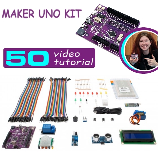 Maker UNO Starter Kit + Videolezioni Greta Galli